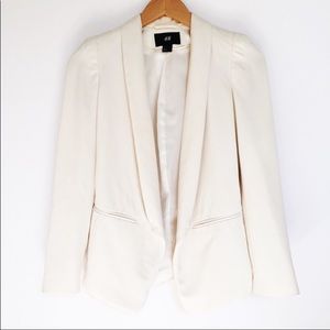 H&M women’s ivory blazer